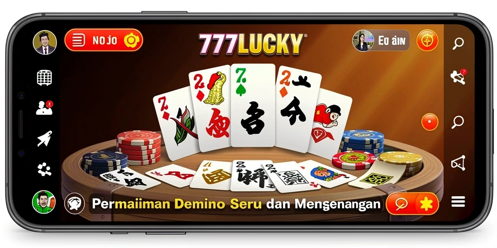 Tampilan gameplay seru di 777LUCKY dengan teman-teman.
