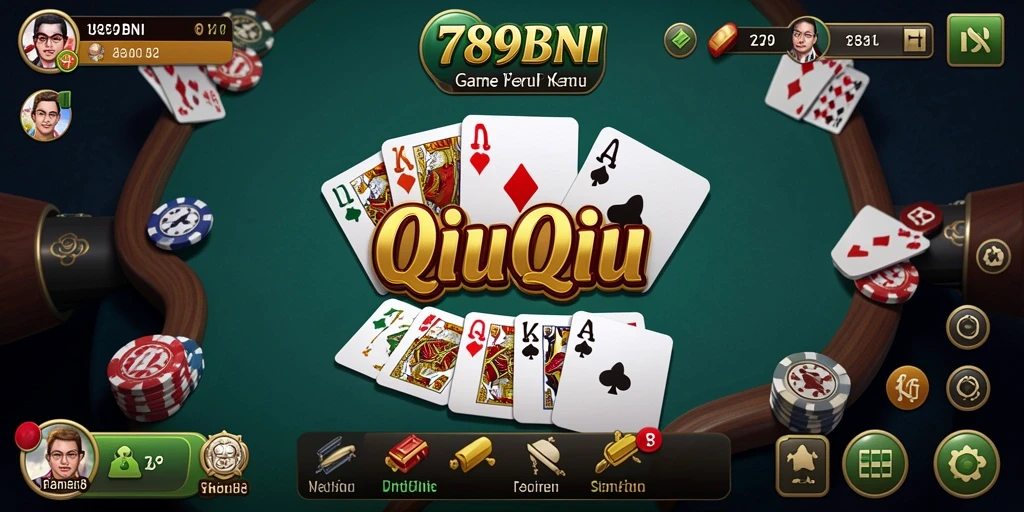 Gameplay seru QiuQiu di 789BNI dengan interaksi pemain.
