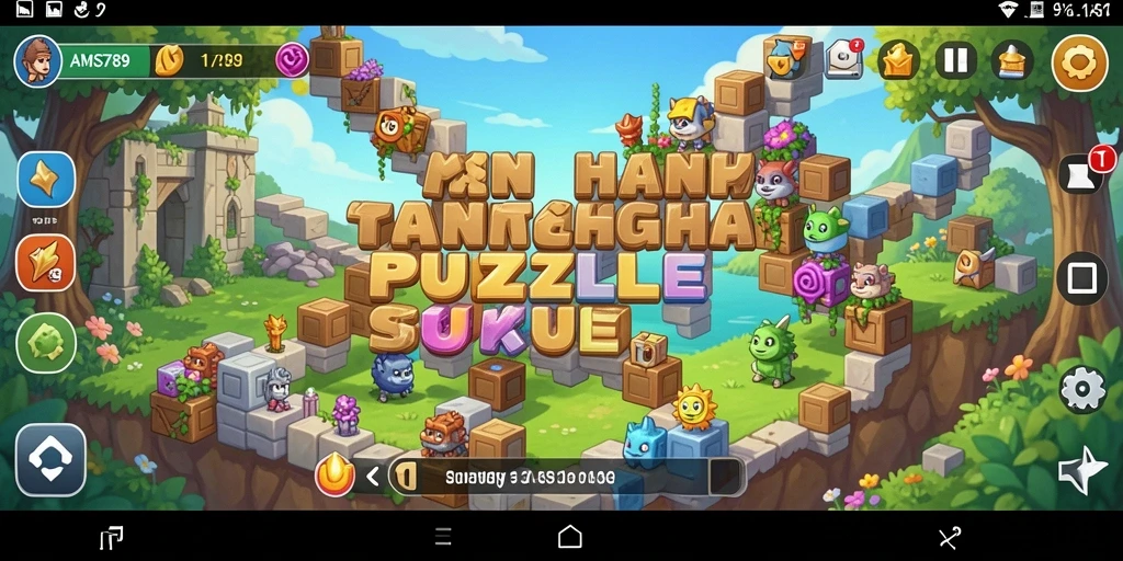 Tampilan gameplay seru dari AMS789 dengan tantangan teka-teki yang menarik.