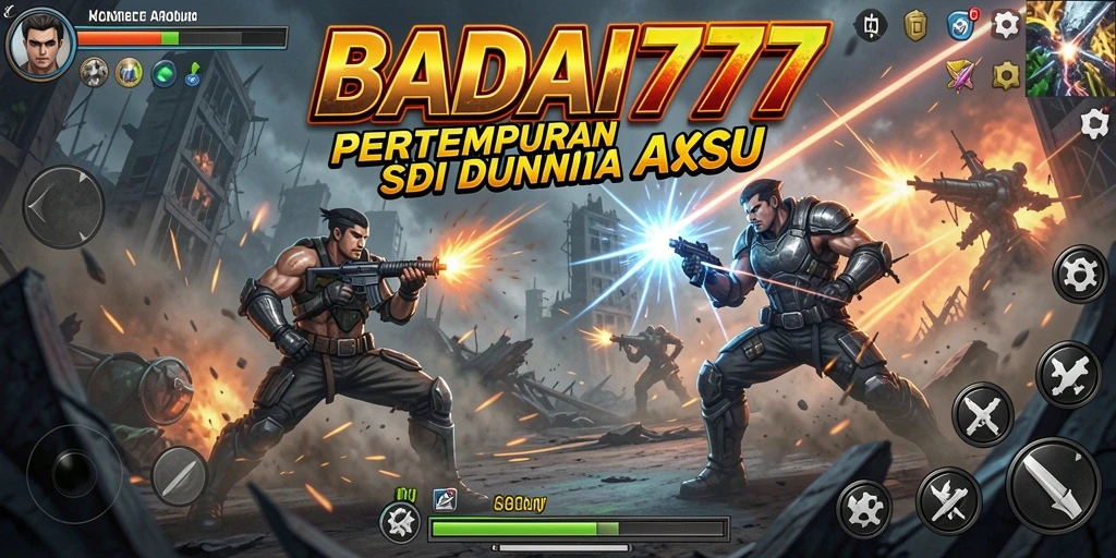 Tangkapan layar utama menampilkan gameplay aksi yang mendebarkan.
