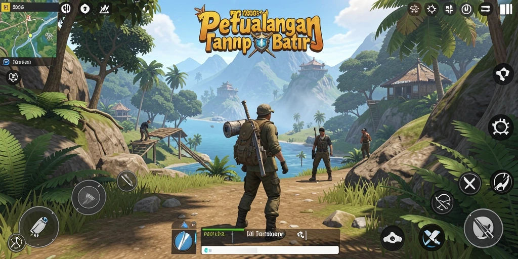 Screenshot BOY303 menampilkan pemain menjelajahi dunia yang luas.