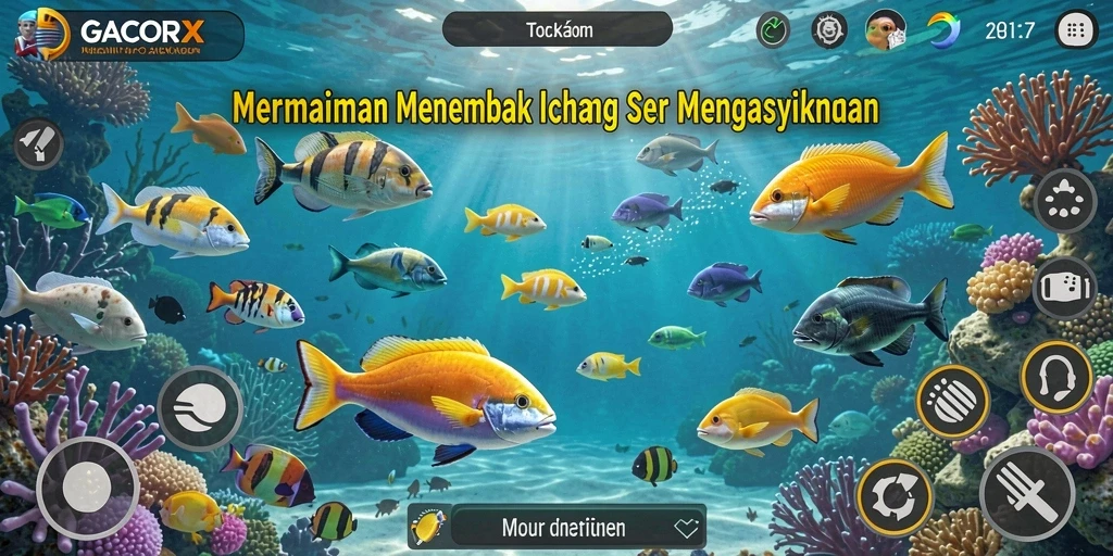 Tangkapan layar dari game Tembak Ikan GACORX yang seru.
