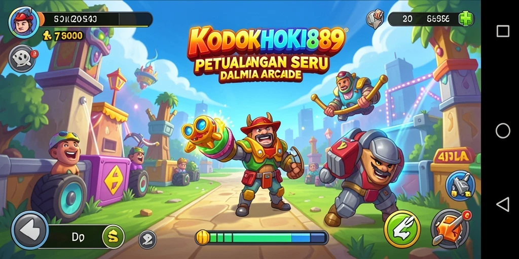 Screenshot gameplay KODOKHOKI889 menampilkan aksi seru dalam dunia arcade.