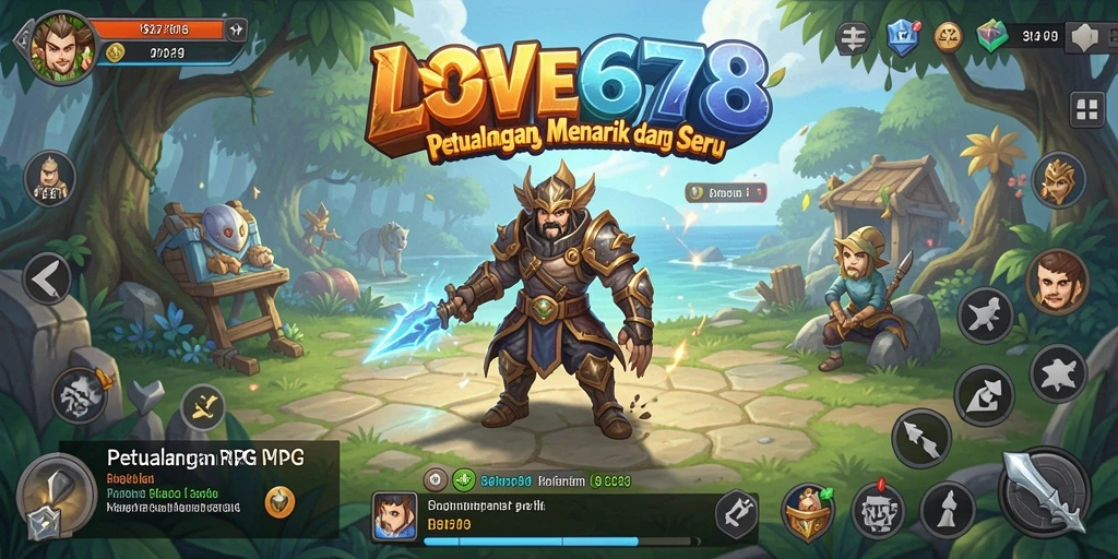 Tampilan menarik dari gameplay RPG di LOVE678 dengan beragam karakter dan quest.