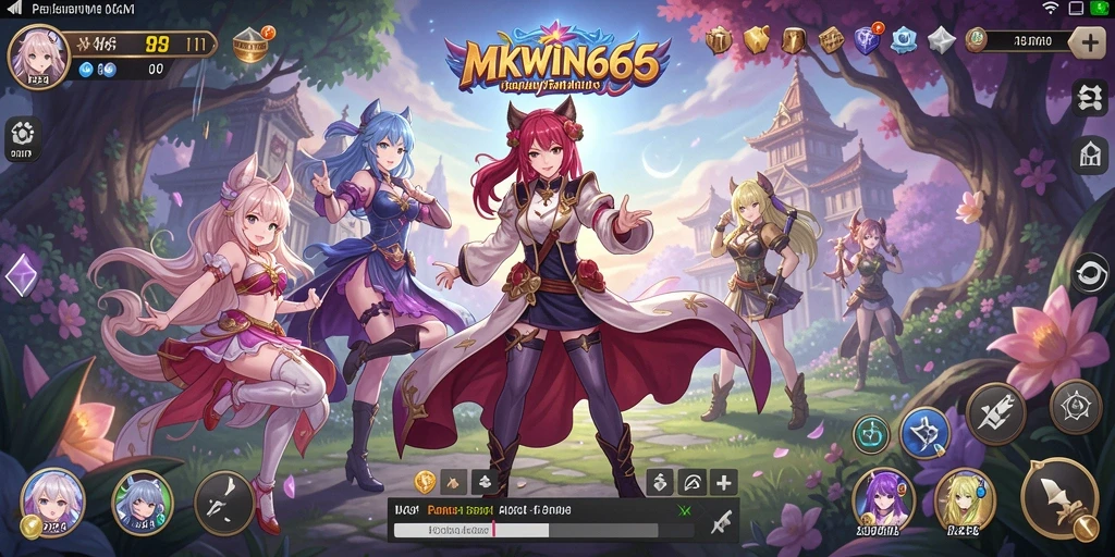 Tampilan gameplay MKWIN666 menampilkan karakter anime dalam pertarungan mengasyikkan.