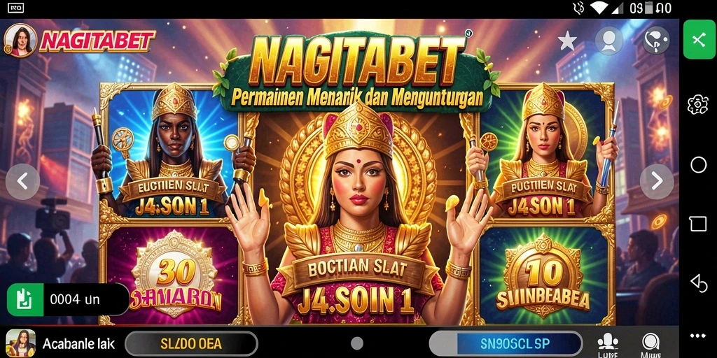 Tampilan menarik dari gameplay NAGITABET Slot yang mendebarkan.