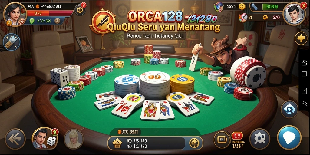Screenshot menampilkan gameplay QiuQiu yang mendebarkan.