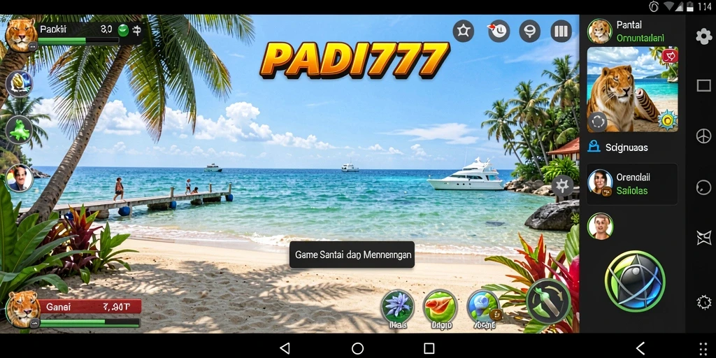 Tampilan gameplay PADI777 yang seru dan penuh warna.