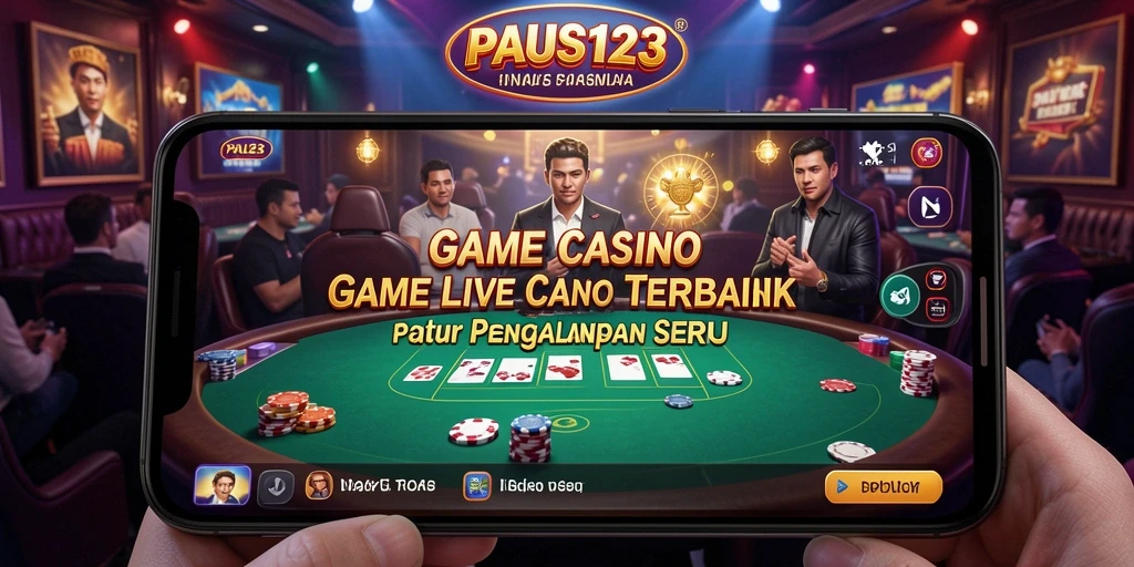 Tampilan gameplay PAUS123 yang seru di Live Casino.