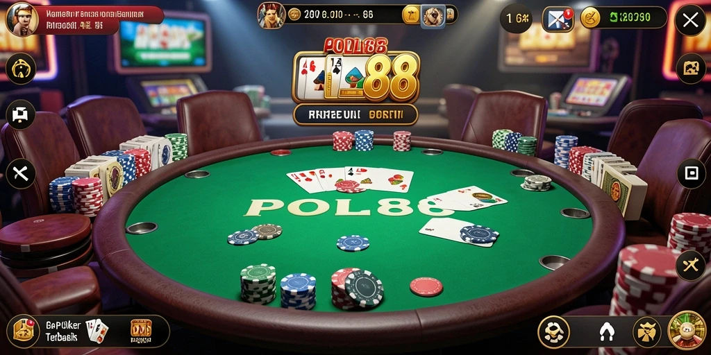 Tampilan gameplay seru dari POL88 dalam permainan Poker.