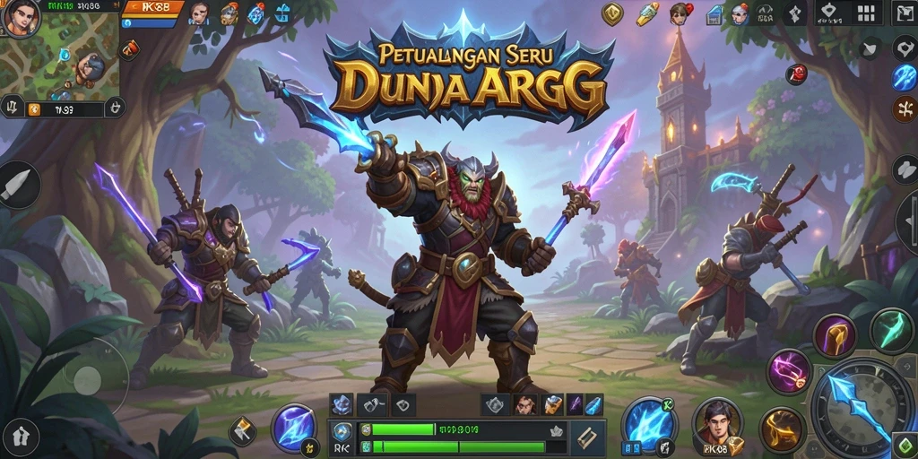 Gambar gameplay menarik dari RK88 yang menunjukkan pertarungan epik ARPG.
