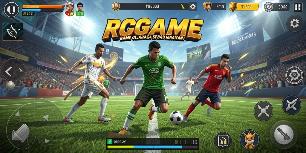 Tampilan gameplay seru di RPGAME dengan berbagai cabang olahraga.