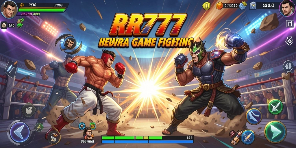 Gameplay pertarungan mendebarkan di RR777.