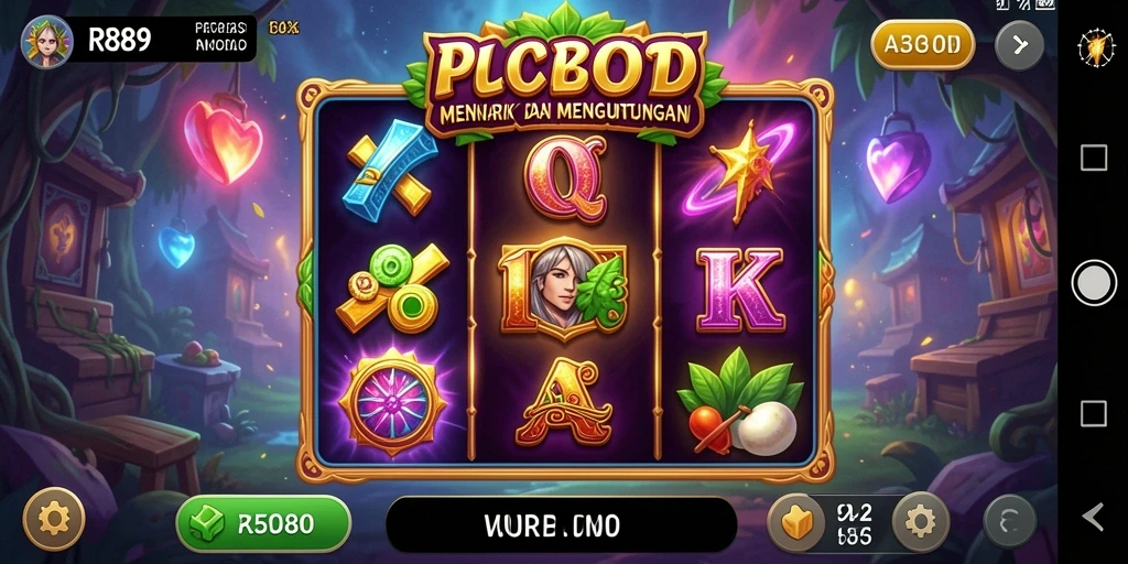 Tampilan gameplay slot RR89 yang seru dan penuh warna.