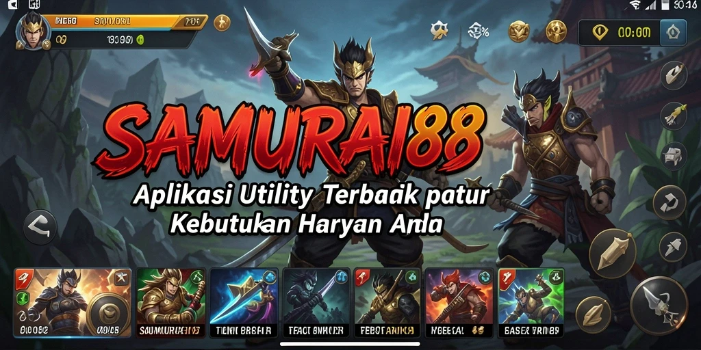 Tampilan antarmuka SAMURAI88 yang sederhana dan intuitif.