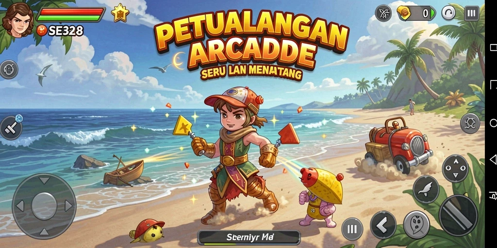 Tampilan gameplay SE328 yang seru dan penuh warna.