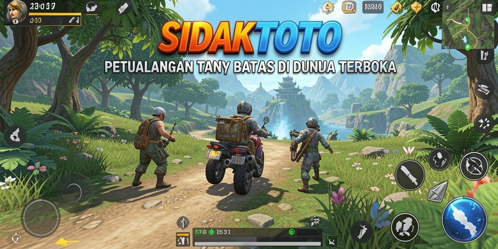 Tampilan gameplay <strong>SIDAKTOTO</strong> menampilkan dunia terbuka yang luas dan menarik.